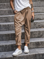 Francesca Whitmore | Cropped Baggy Bukser i Sort