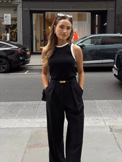 Valentina Moretti | Elegant todelt sæt med off-shoulder top og maxi nederdel