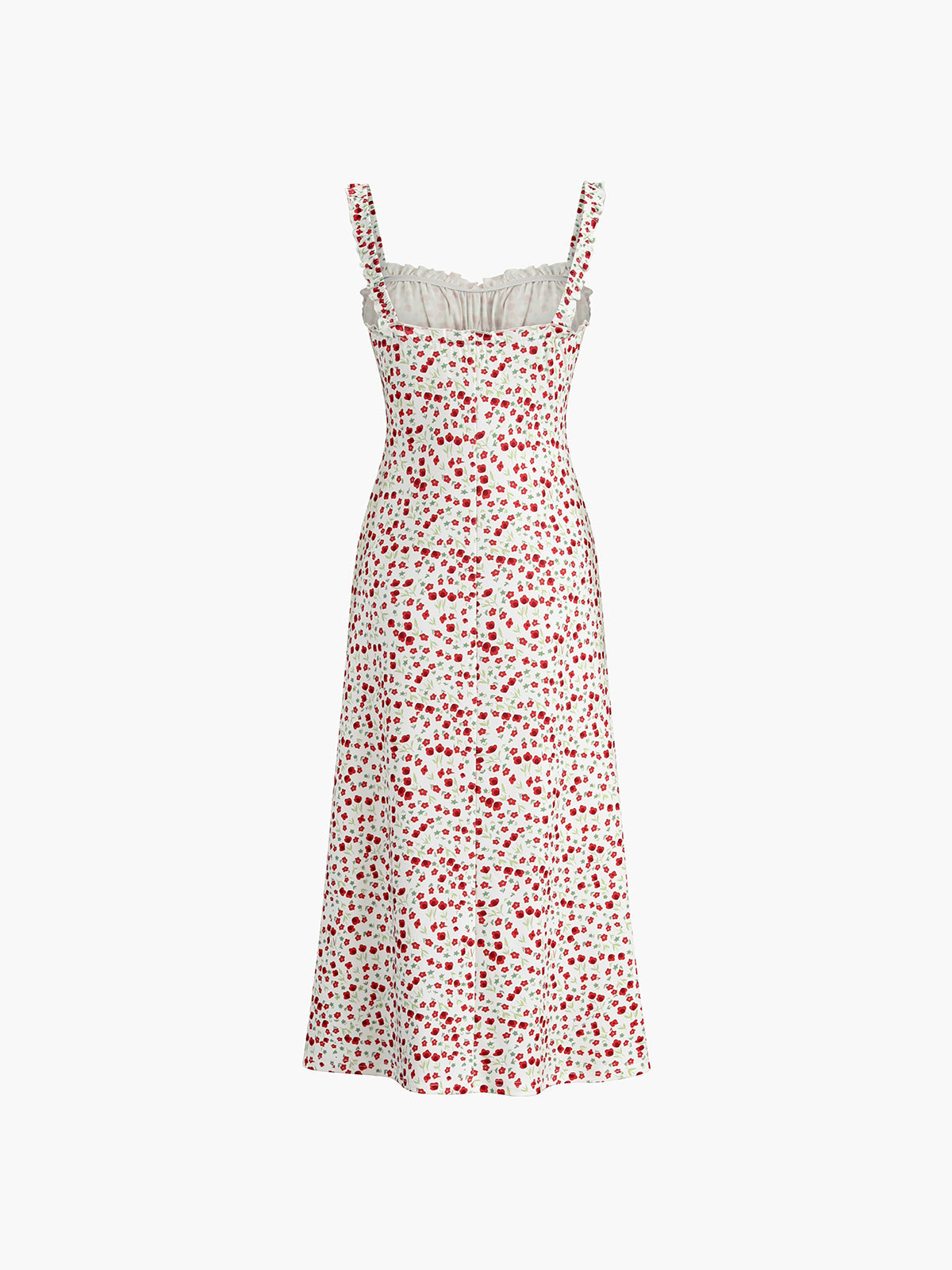Sophie Laurent | Midi-sommerkjole med blomsterprint og bustier-detalje