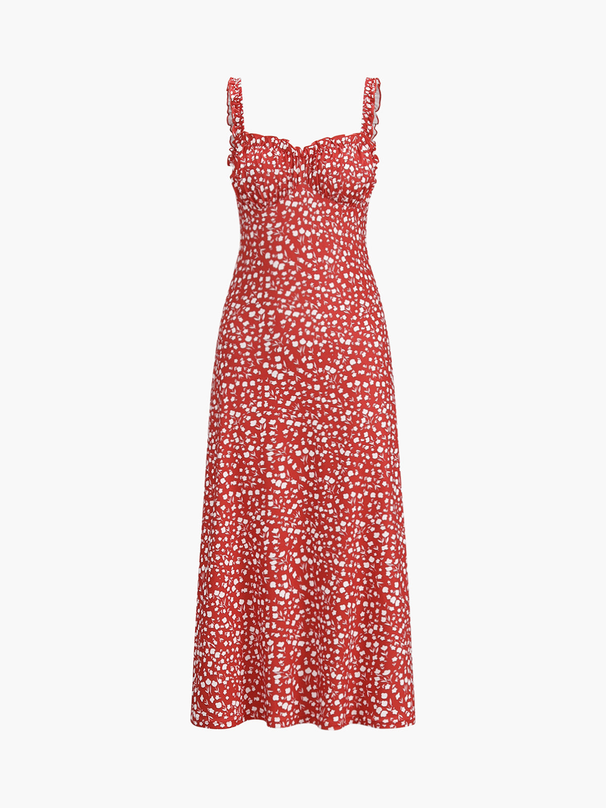 Sophie Laurent | Midi-sommerkjole med blomsterprint og bustier-detalje