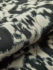 Aurore Castellano | Letvatteret Leopard-Print Jakke med Grafisk Kant