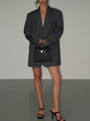 Gabriela Stenmark | Oversized Blazer i Sort – Moderne Minimalistisk Design