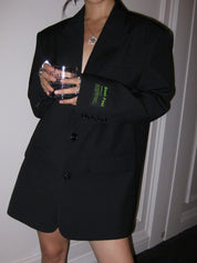 Gabriela Stenmark | Oversized Blazer i Sort – Moderne Minimalistisk Design