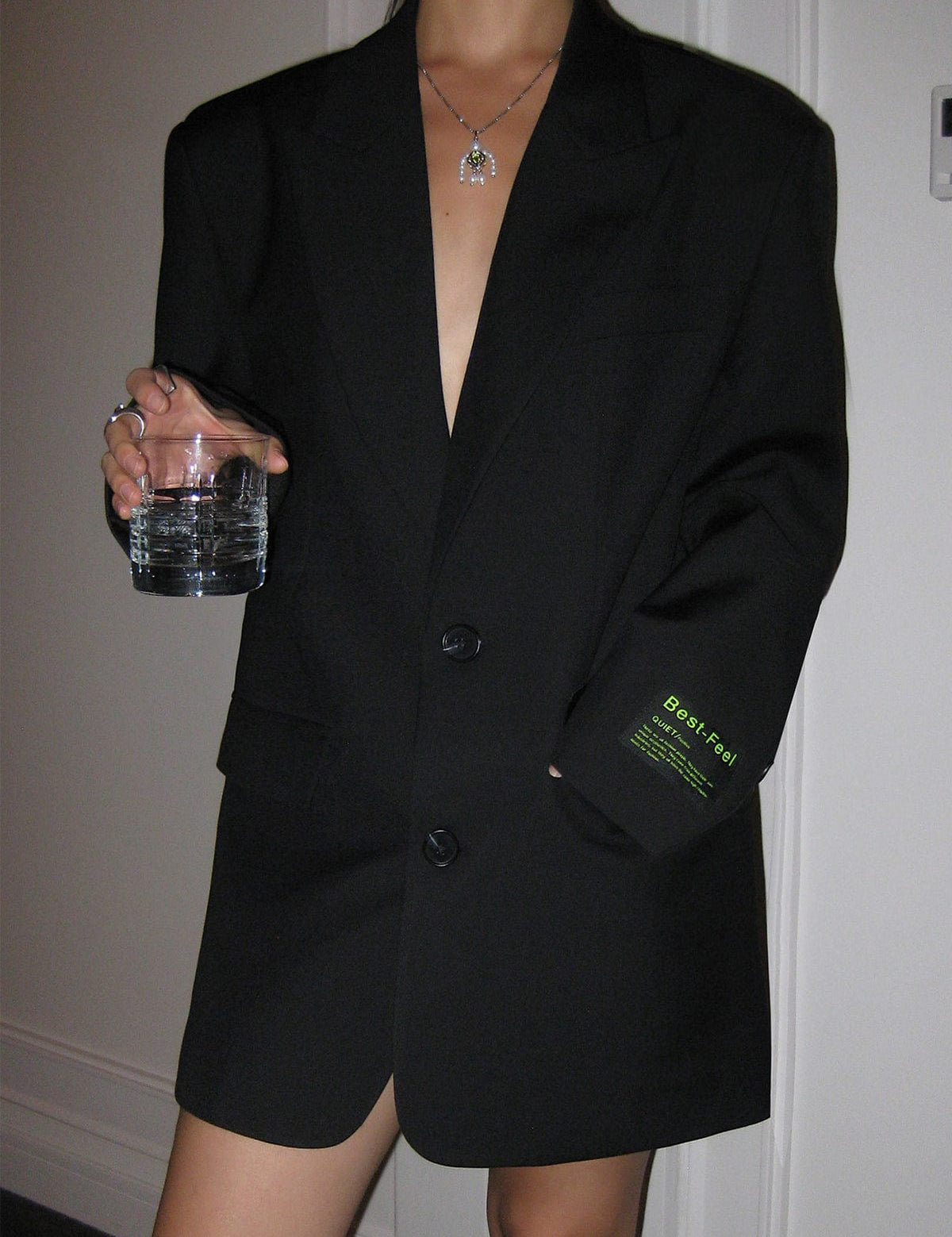 Gabriela Stenmark | Oversized Blazer i Sort – Moderne Minimalistisk Design