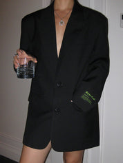 Gabriela Stenmark | Oversized Blazer i Sort – Moderne Minimalistisk Design