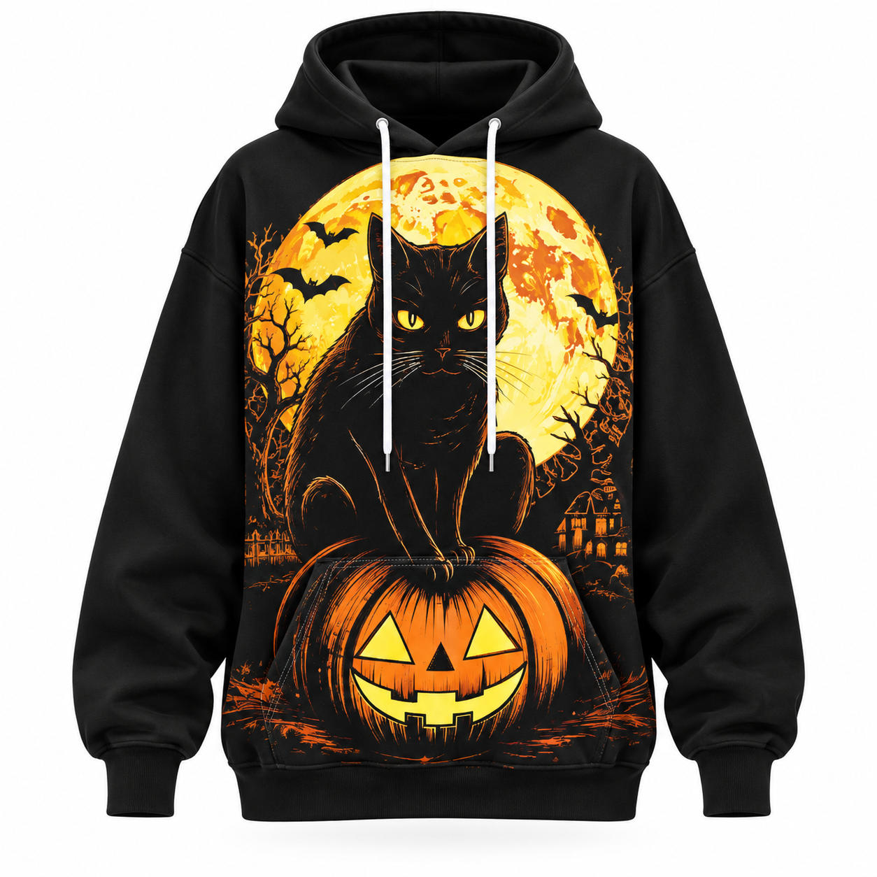 Black Cat Society | Black Cat Halloween Hoodie For Women
