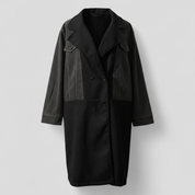 Vibeke Lund | Elegant Colorblock Midi-Length Coat