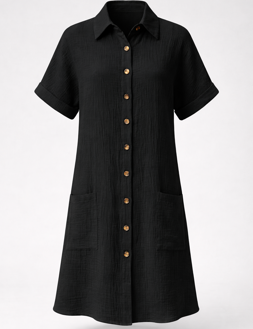 Blackshirtdresswithtortoiseshellbuttons.png