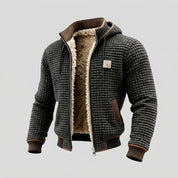 Frederik Aabo | Steppjacke mit Kapuze und Teddyfutter