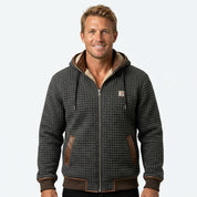 Frederik Aabo | Steppjacke mit Kapuze und Teddyfutter