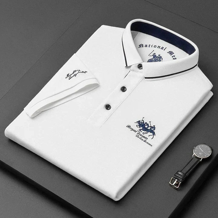 Oscar Lindstrøm | Klassisches Poloshirt mit gesticktem Logo