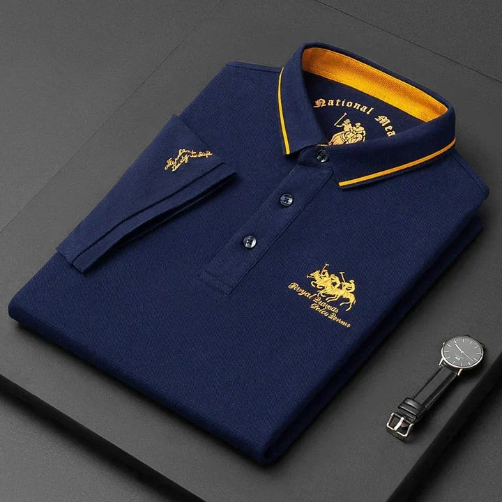 Oscar Lindstrøm | Klassisches Poloshirt mit gesticktem Logo