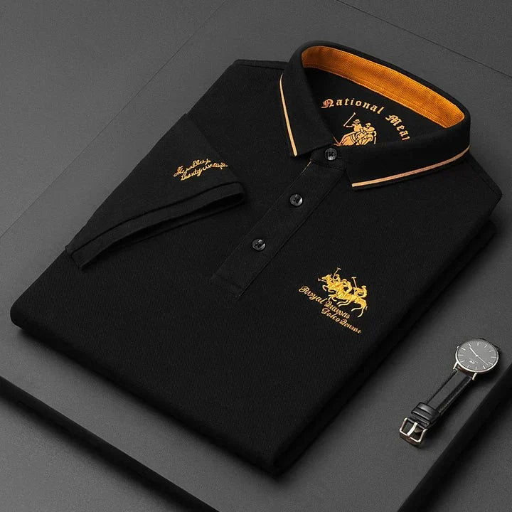 Oscar Lindstrøm | Klassisches Poloshirt mit gesticktem Logo