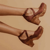 Livia Santorini | Platform hæle med elegant spænderem