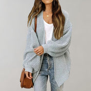 Alma Kolding | Oversized-Strickcardigan mit offener Vorderseite