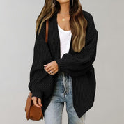Alma Kolding | Oversized-Strickcardigan mit offener Vorderseite