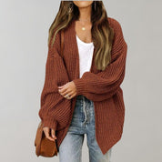 Alma Kolding | Oversized-Strickcardigan mit offener Vorderseite