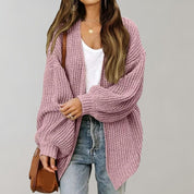 Alma Kolding | Oversized-Strickcardigan mit offener Vorderseite