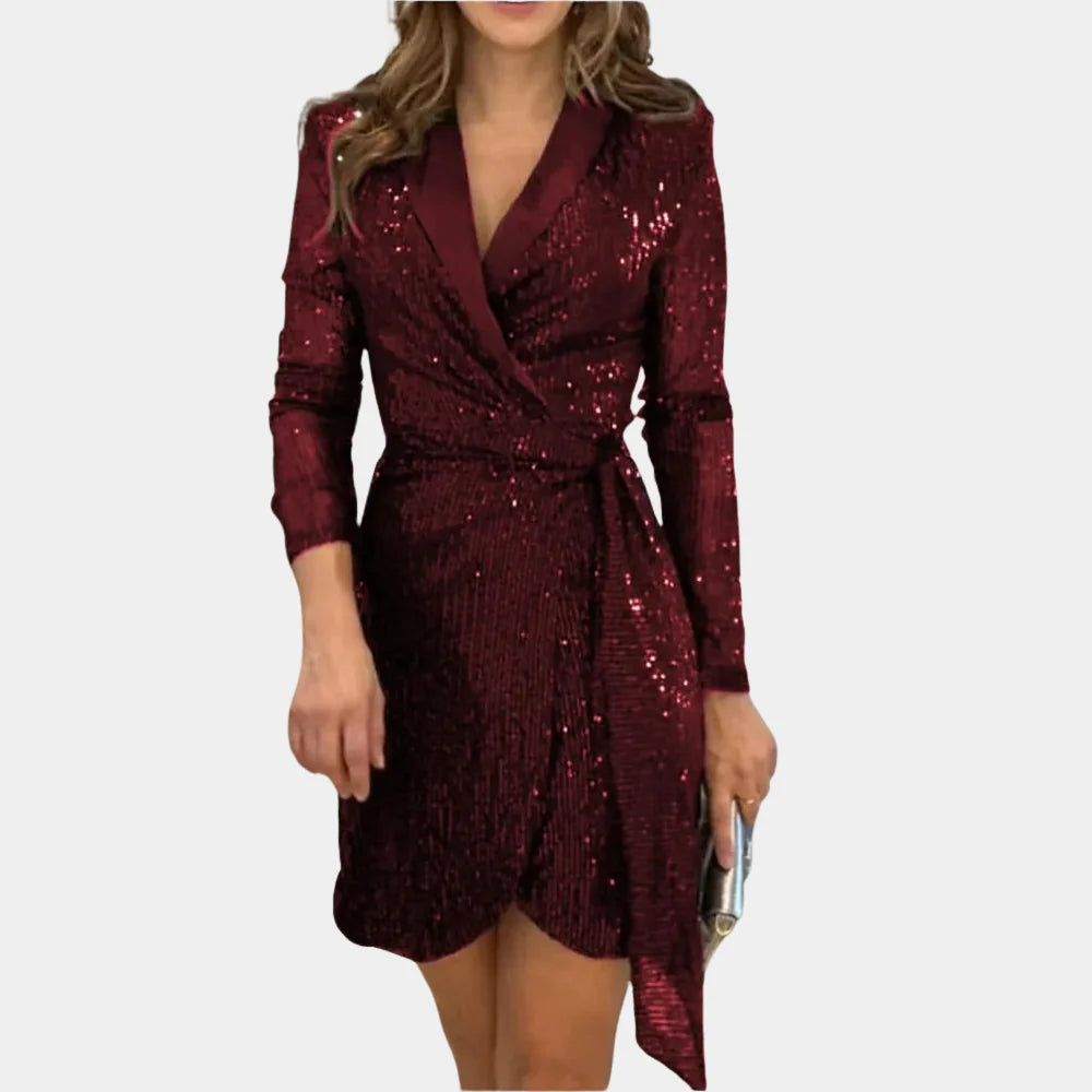 Sofia Bellini | Blazer luksus mini kjole med pailletter