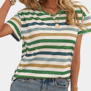 Élise Moreau | Stribet T-shirt med afslappet pasform