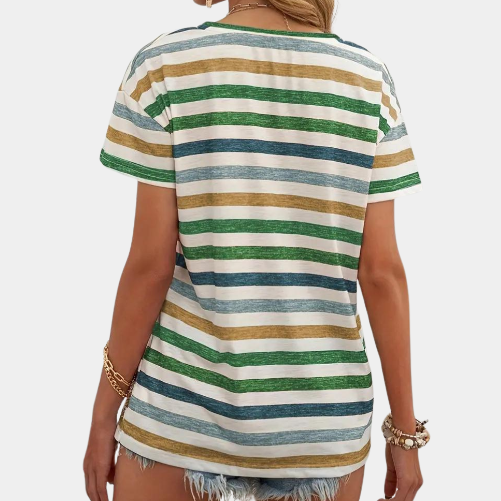 Élise Moreau | Stribet T-shirt med afslappet pasform