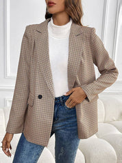 Lavinia Cortez | Ternet Oversized Blazer med Knaplukning