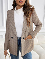 Lavinia Cortez | Ternet Oversized Blazer med Knaplukning