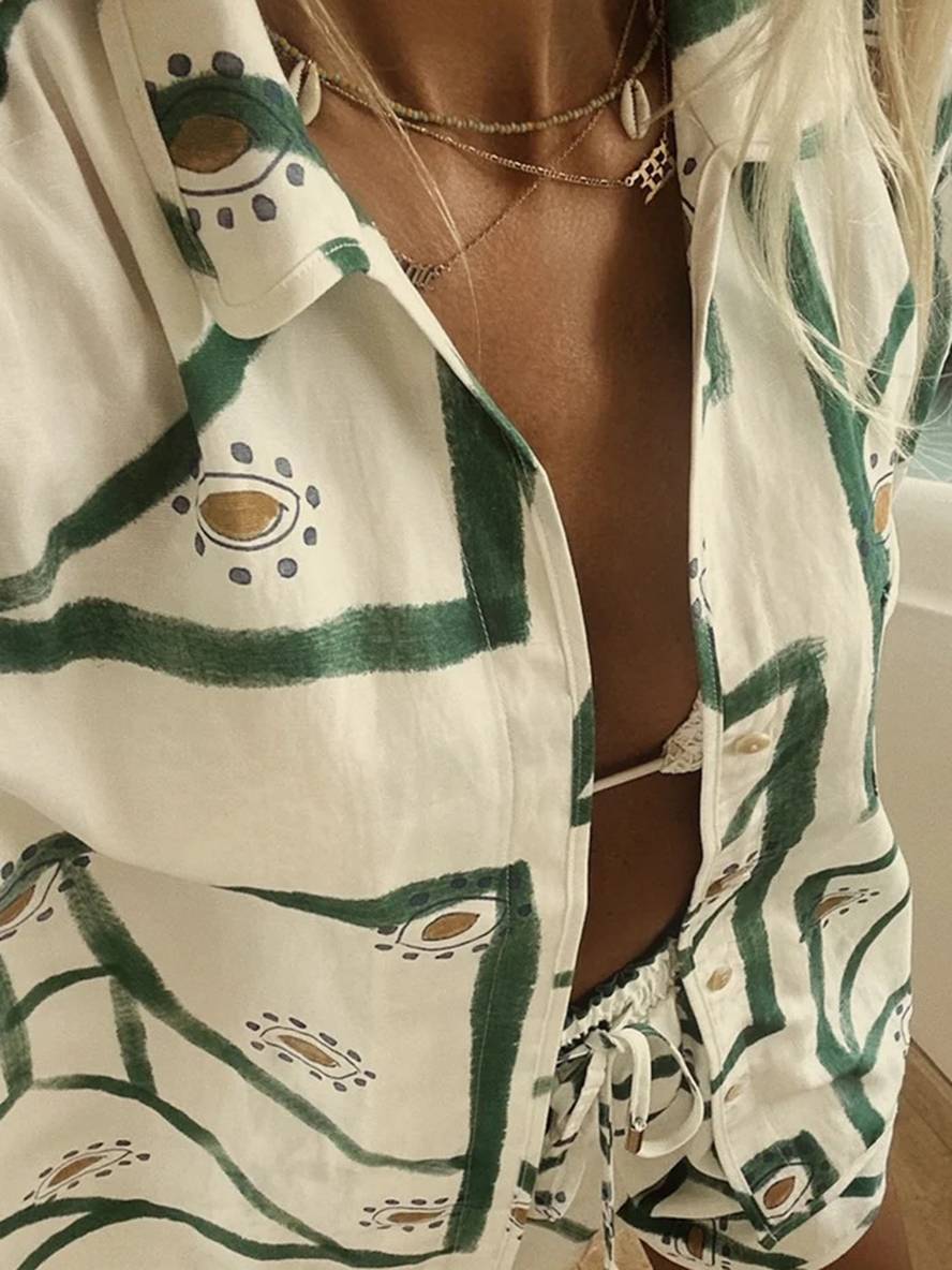 Noa Bellucci | Sommerligt sæt med grafisk print og shorts