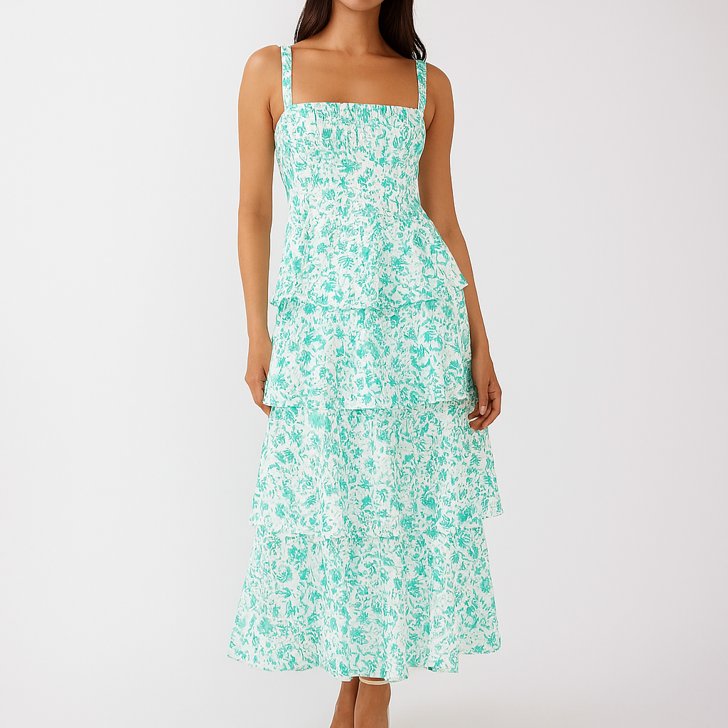 Léa Moreau | Maxi-sommerkjole med boheme blomsterprint