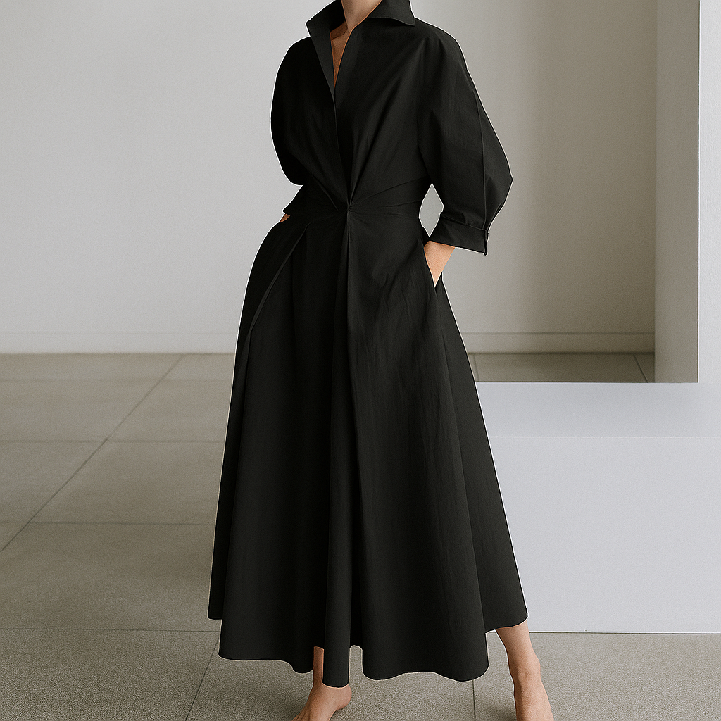 Aurora Moretti | Elegant luksus maxi kjole med lag