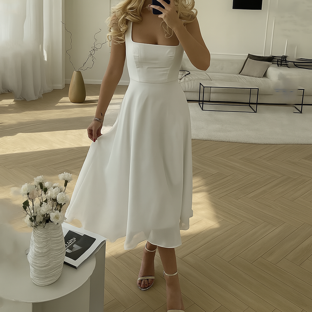 Camille Dupont | Ærmeløs maxikjole i minimalistisk elegance