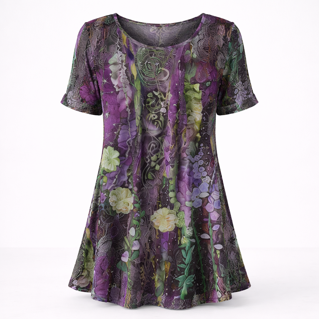 Chloé Moreau | Mønstret bluse med elegant pasform