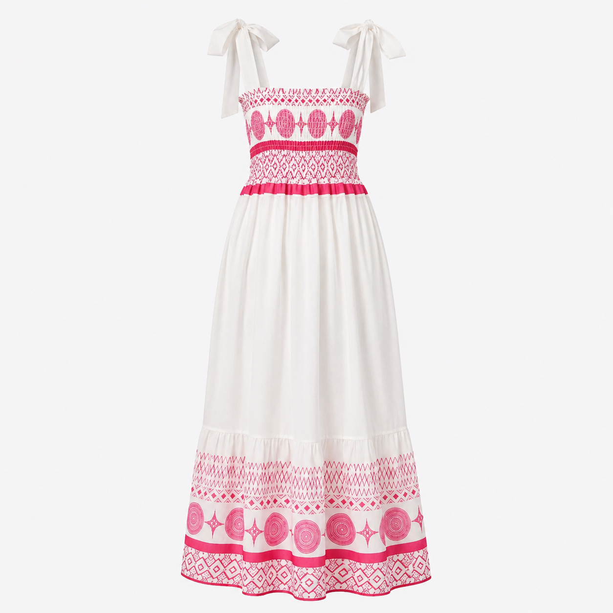 Isabella Fiora | Maxi-sommerkjole med broderede detaljer
