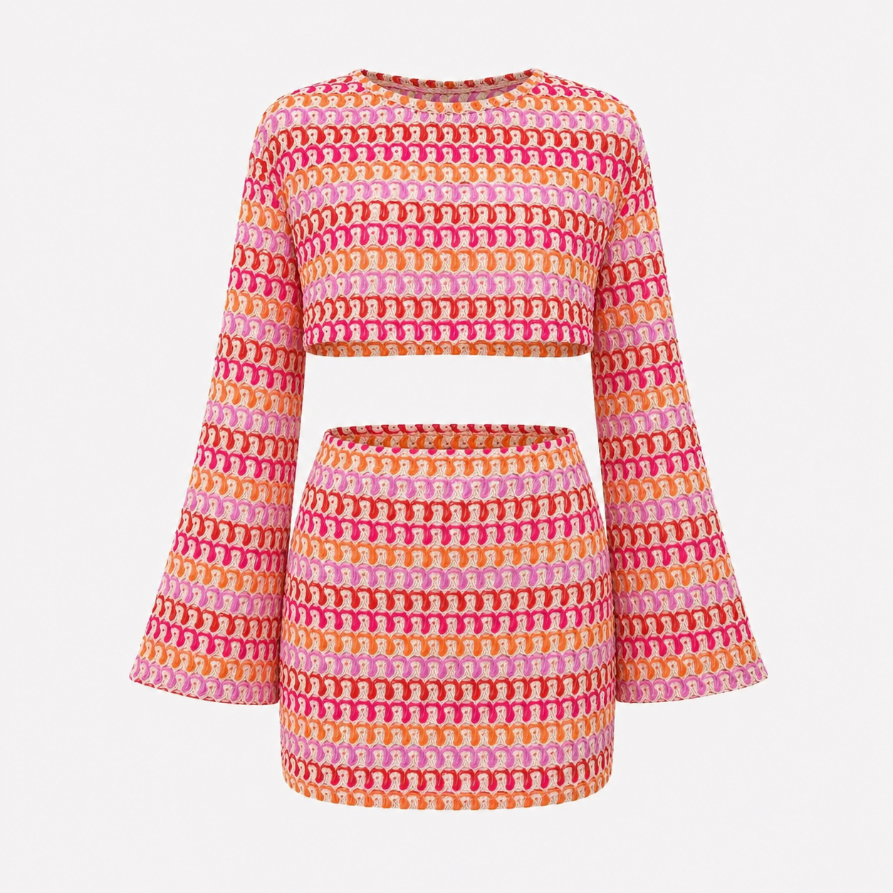 Sienna Laurent | Todelt sæt med retroprint og mininederdel