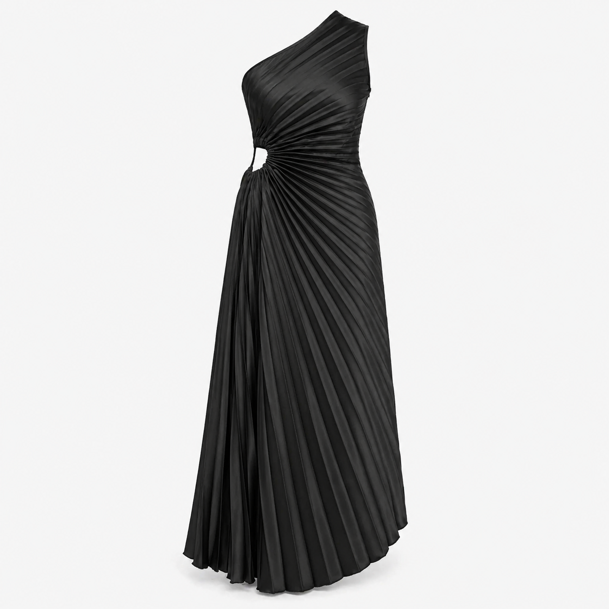 Valentina Noir | Maxi-kjole i klassisk sort med elegant silhuet