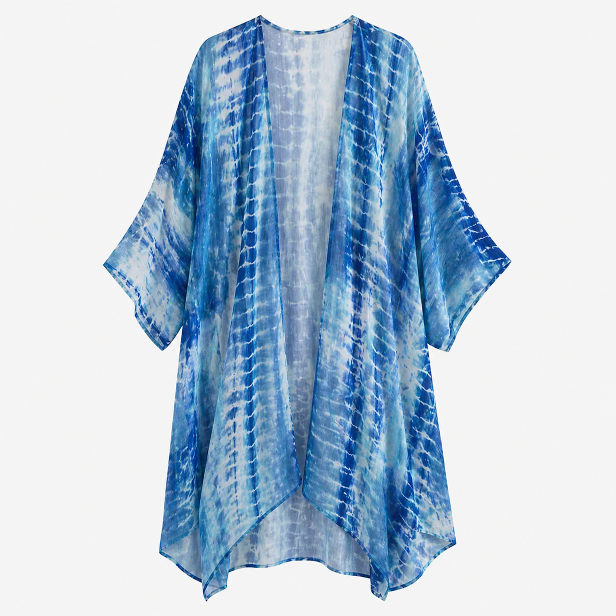 Luna Moretti | Boho kimono med tie-dye print