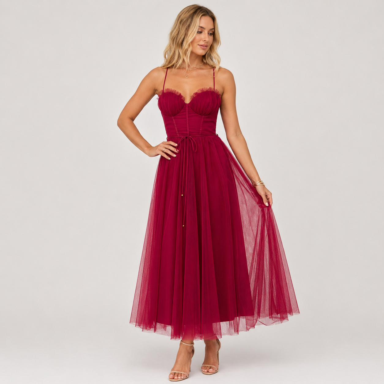 Chloé Rivière | Maxi sommerkjole med let og elegant fald