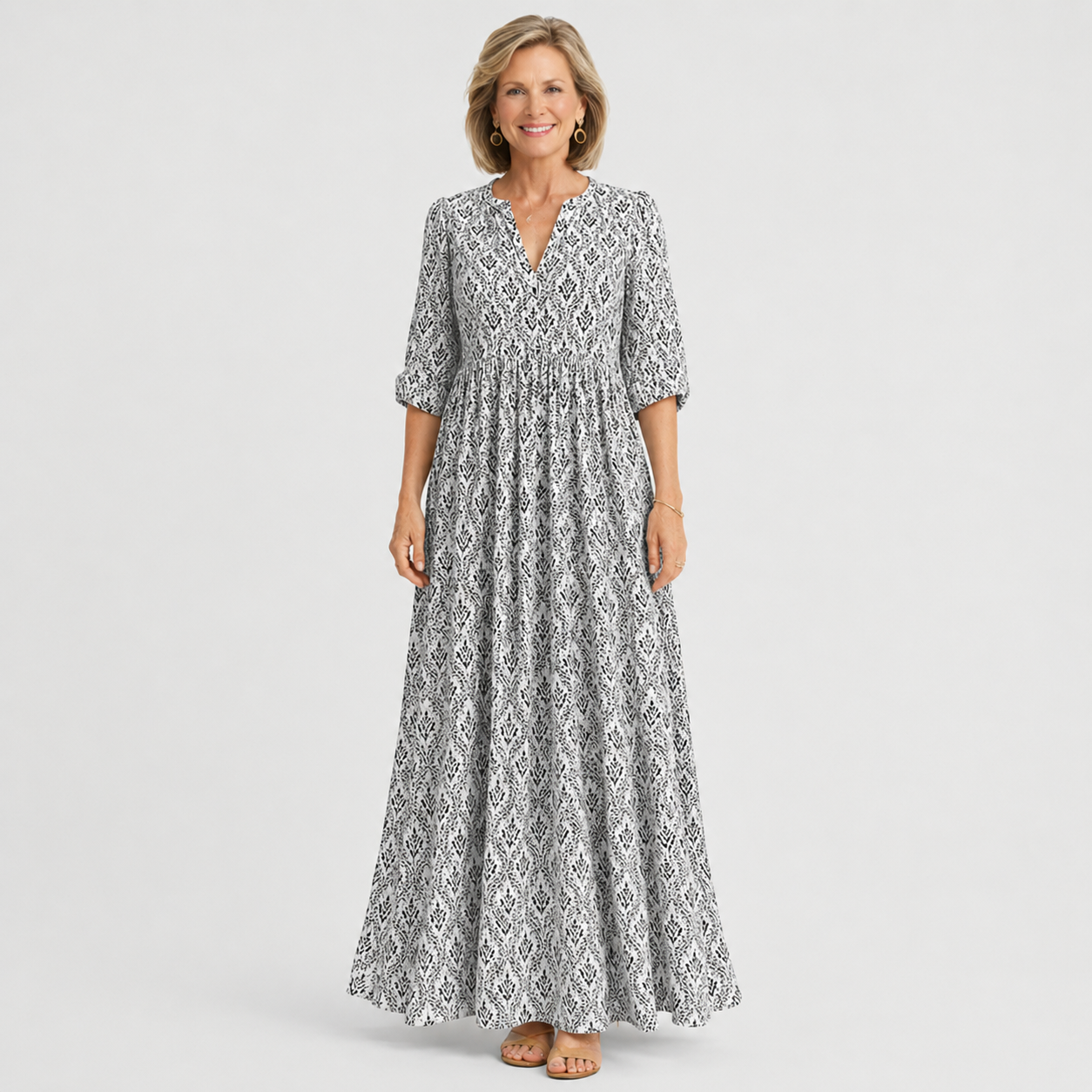 Clara Fontaine | Vintage luksus maxi kjole