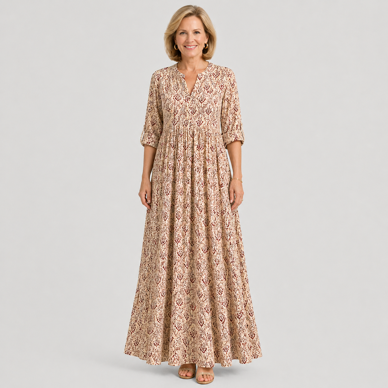 Clara Fontaine | Vintage luksus maxi kjole