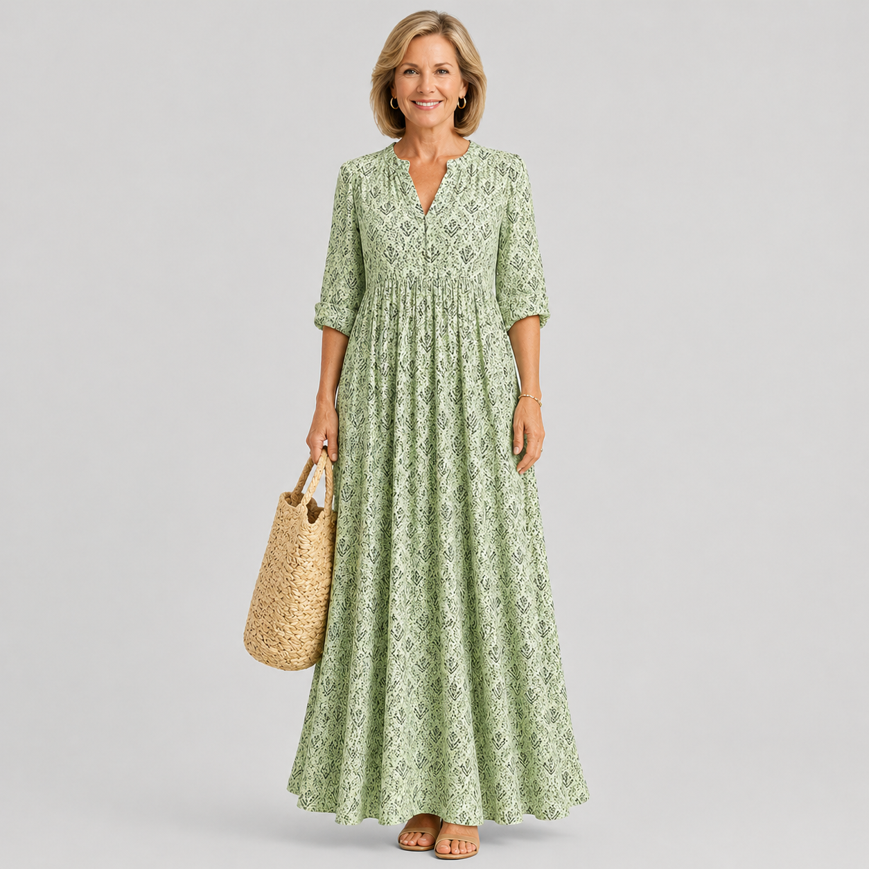 Clara Fontaine | Vintage luksus maxi kjole