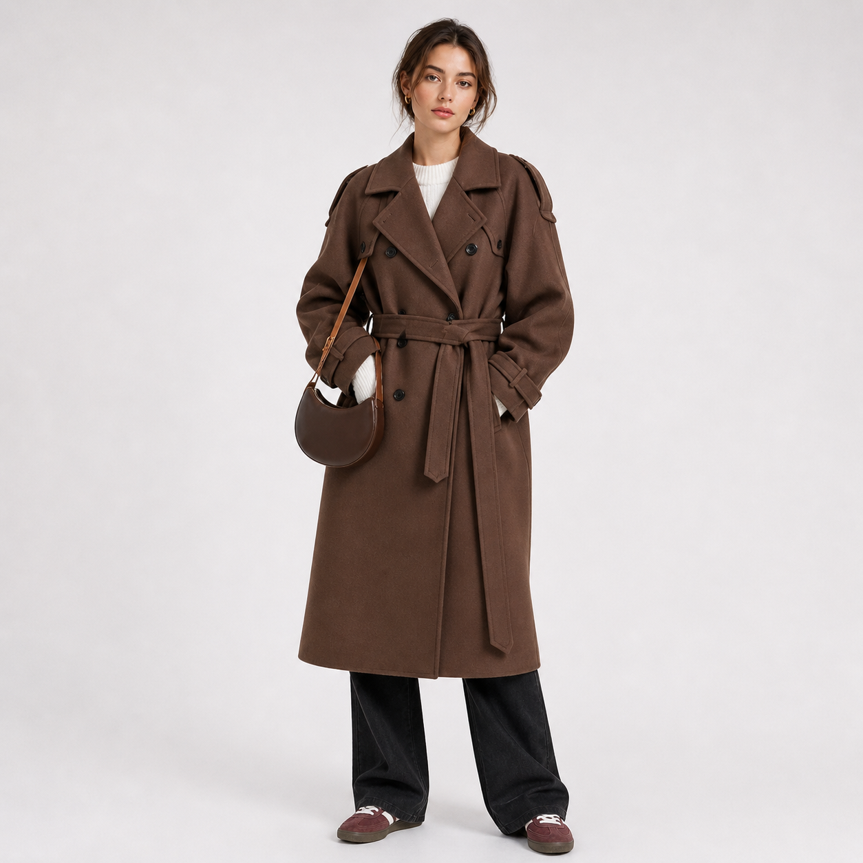 Portia Alderson | Overcoat i Uldblanding til Kvinder