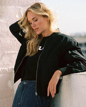 Malene Fog | Bomber Jacket with Cut-Out Shoulder Detail