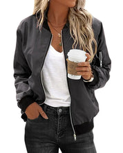 Malene Fog | Bomber Jacket with Cut-Out Shoulder Detail