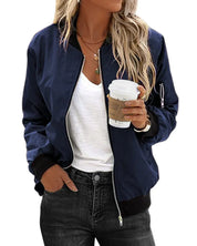 Malene Fog | Bomber Jacket with Cut-Out Shoulder Detail