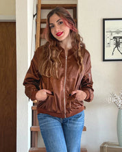 Malene Fog | Bomber Jacket with Cut-Out Shoulder Detail
