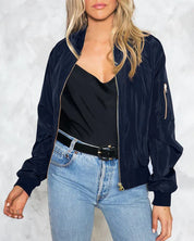 Malene Fog | Bomber Jacket with Cut-Out Shoulder Detail
