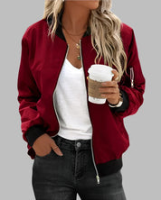 Malene Fog | Bomber Jacket with Cut-Out Shoulder Detail