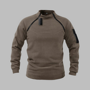 Frode Skarsgaard | Vindtæt Fleece-Sweater med Kontrastlynlås