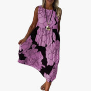 Louise Pedersen | Bohemisches Midi-Sommerkleid ohne Ärmel