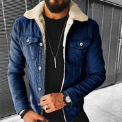 Lars Kjærholm | Denimjakke med Faux Pels-krave
